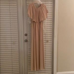 Hacienda Maxi Dress ~ Dusty Blush Crisp